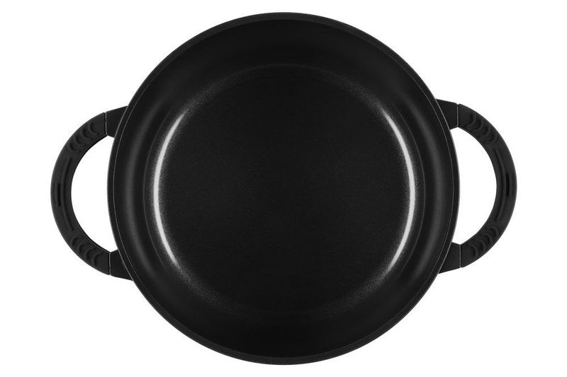 Gryte 24 cm Foodie 4,7 L – Støpt Aluminium med Keramisk Belegg og Glasslokk