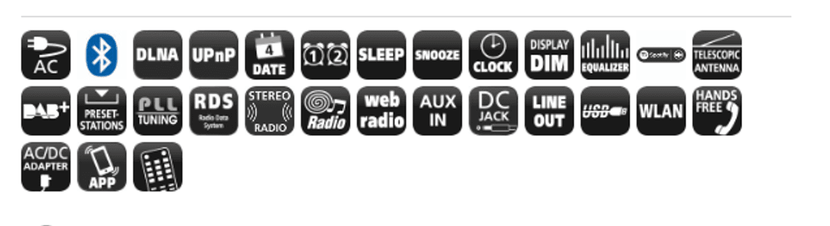 Internettradio - DAB+ Digital Radio med Bluetooth og Fjernbetjening - Soundmaster HighLine