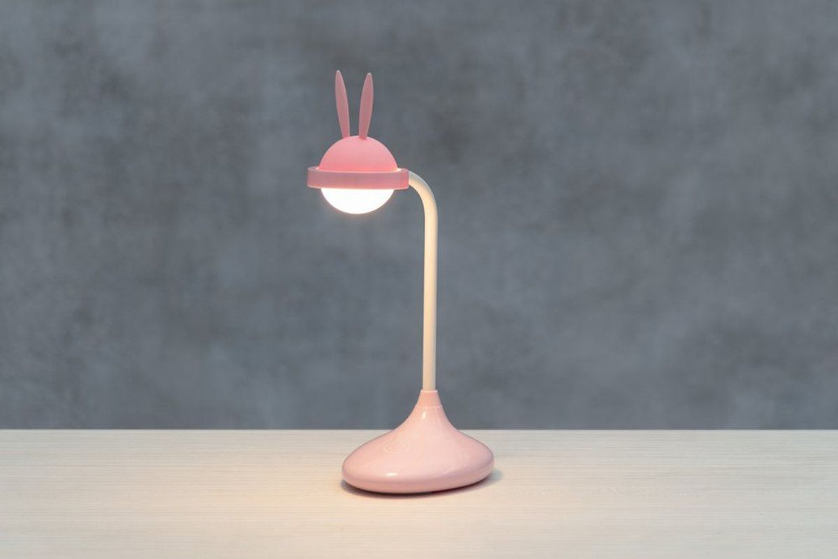 Touch Light Rabbit - Oppladbar LED Lampe - Velg farge