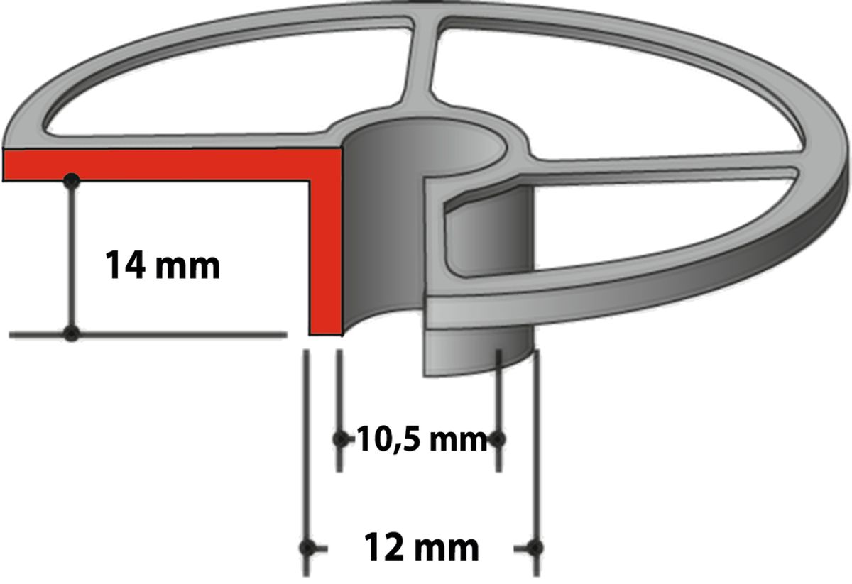 Makita Kopieringshylse 105x12x14 mm 193332-3