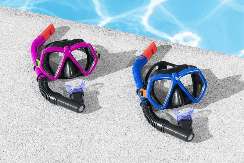 Snorkelsett 7 - 14 år - Dykkermaske og Snorkel i sett fra Bestway