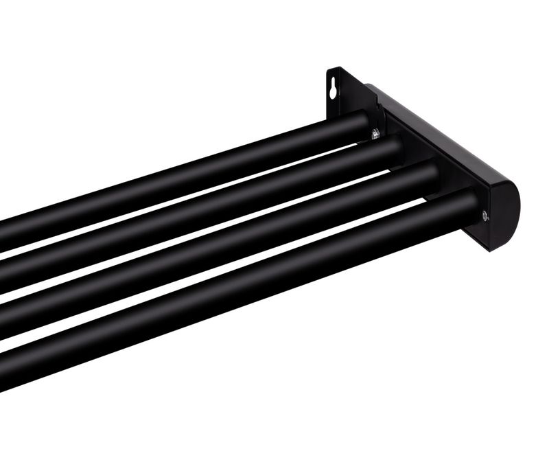 Skotørkehylle 90 cm bred Beha TSH80 Sort