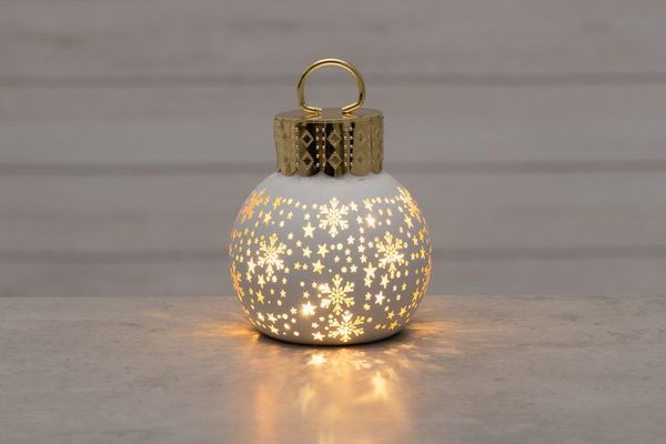 Hovedbilde Julekule med Led-Lys og Timer