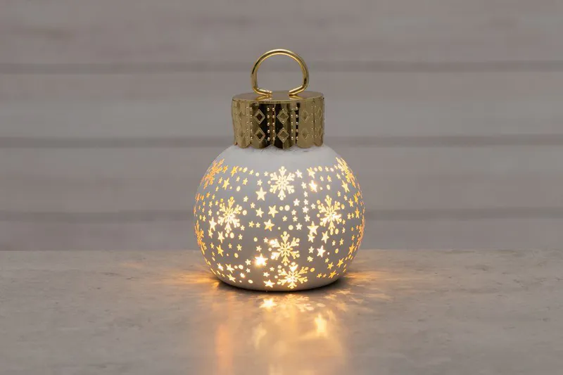 Julekule med Led-Lys og Timer