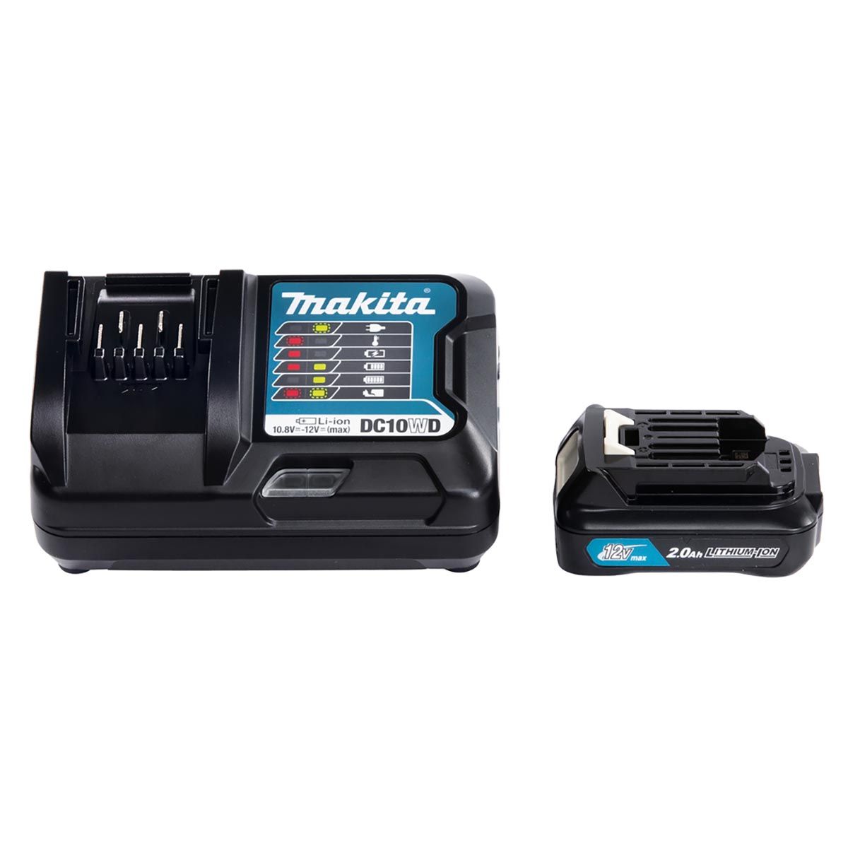 Makita Batterisett 12V CXT ® 2,0 Ah Li-ion Lader 191B50-9