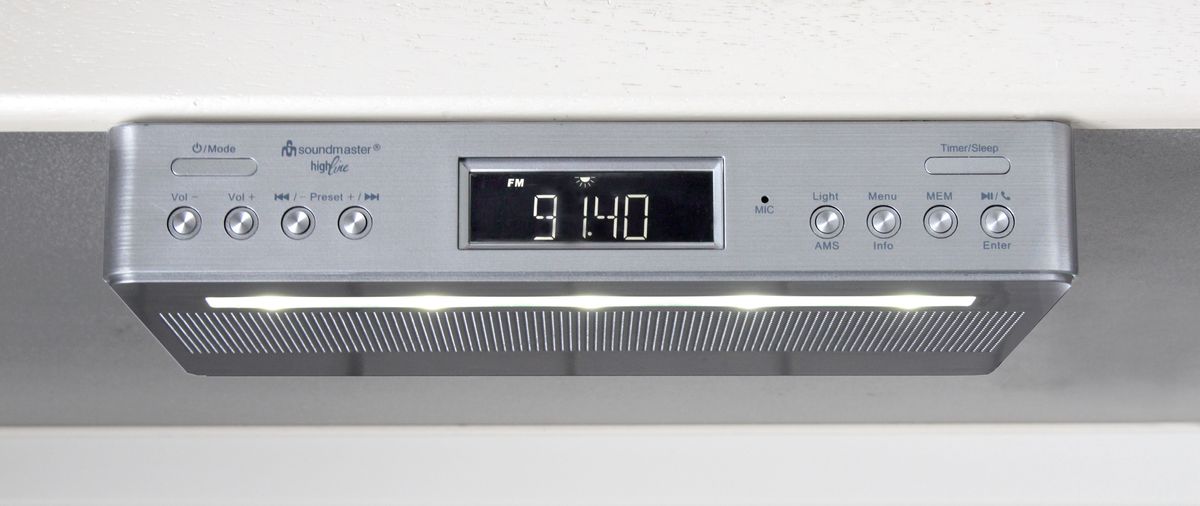 DAB+ Kjøkkenradio - Underskap DAB+ Radio med Bluetooth og Koketimer - Soundmaster HighLine