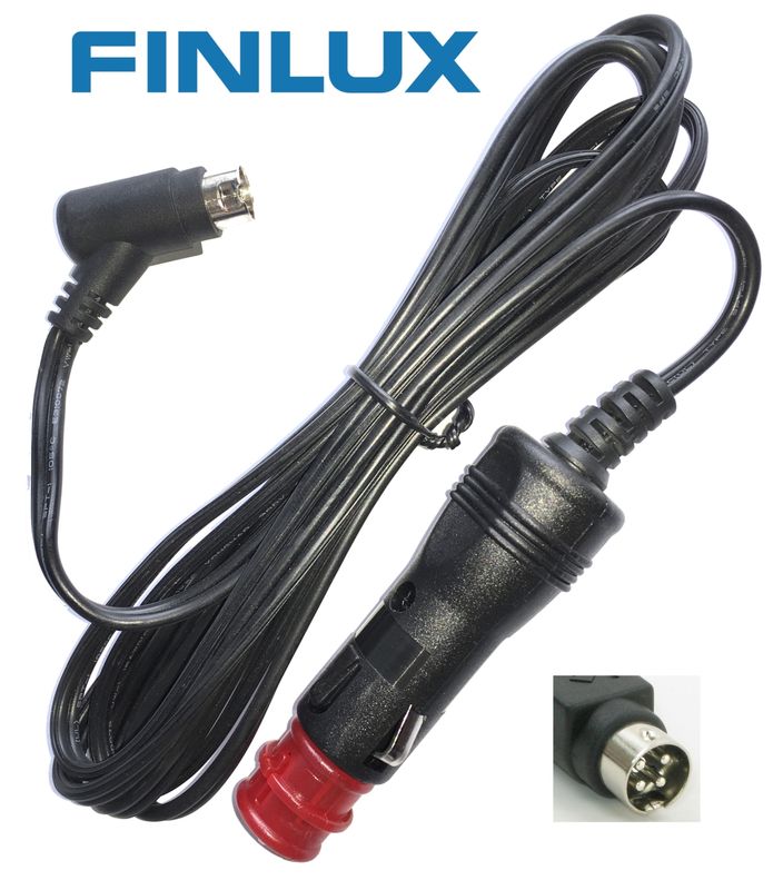 Finlux 12 Volts Kabel 45 grader vinkel - 190cm