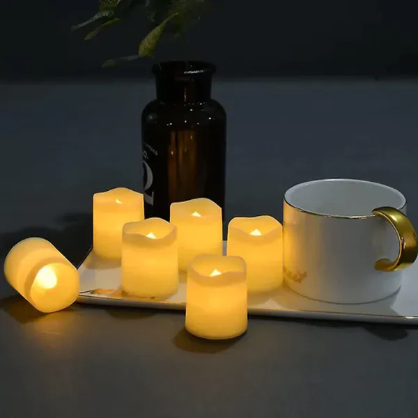 Hovedbilde Små Kubbelys - Led-Lampe inkludert batterier 20 ...