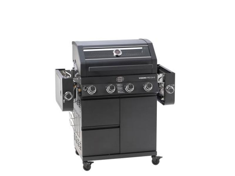 Rösle Videro Pro G4-S Gassgrill 139 x 58 x 118 cm - 20500 watt - Svart