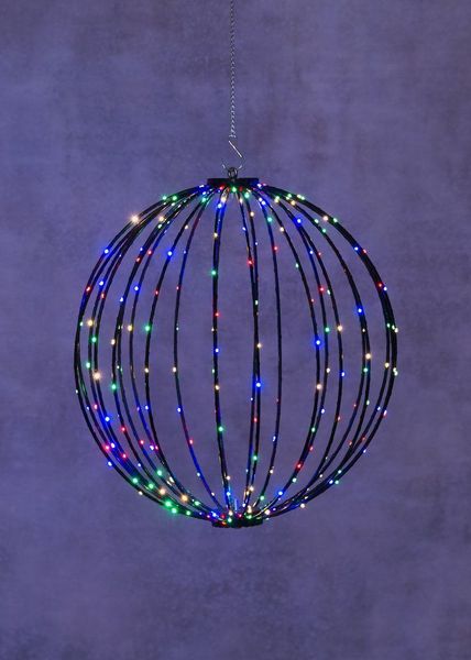 Hovedbilde Led-Lys Kule med 160 Fargerike Led-Lys - 30cm - ...