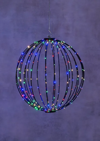 Hovedbilde Led-Lys Kule med 160 Fargerike Led-Lys - 30cm - ...