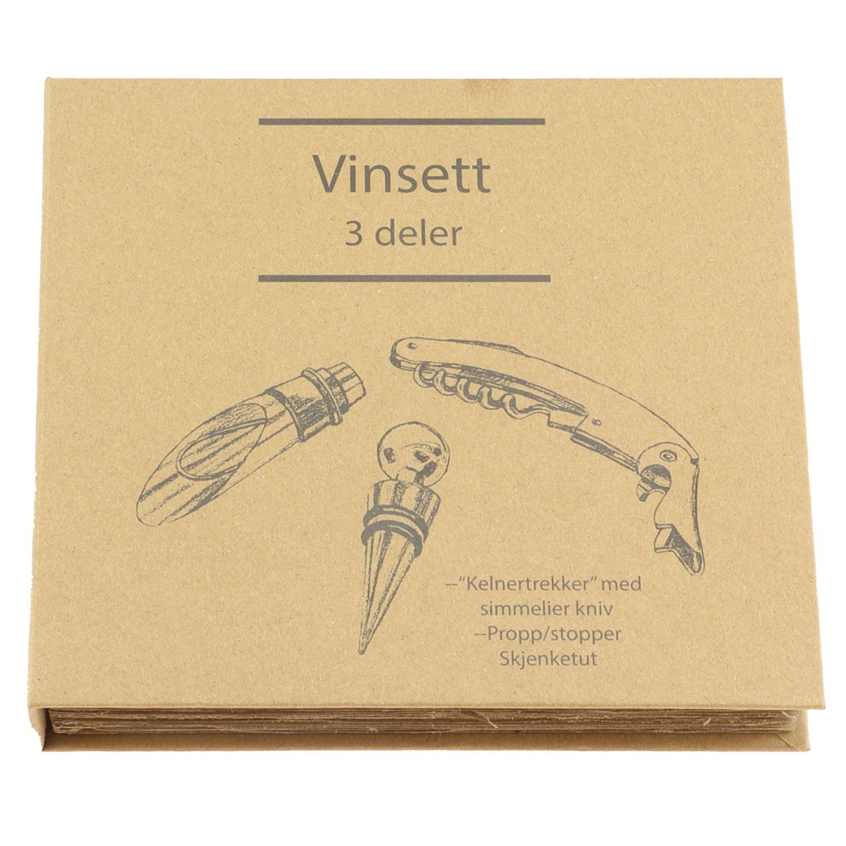 Vinsett - Gavesett 3 Deler