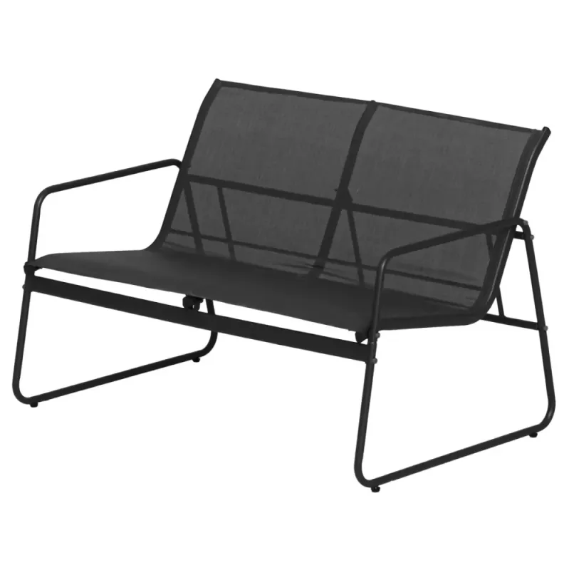 Kiira utemøbler sittegruppe til Terrasse 4-Deler m. Glassbord – Komplett Utemøbelsett for 4 Personer